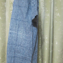 着物リメイク　浴衣地ワンピース（小横縞柄） 3枚目の画像