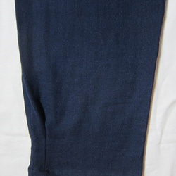 Wガーゼの体に優しいパンツ（紺色）裾タック 5枚目の画像