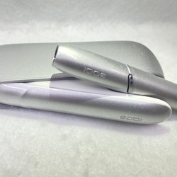 新品未使用　IQOS アイコス3 DUO キラキラシルバー　カスタム　ペイント⭐︎ 5枚目の画像