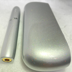 新品未使用　IQOS アイコス3 DUO キラキラシルバー　カスタム　ペイント⭐︎ 6枚目の画像