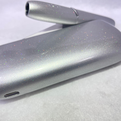 新品未使用　IQOS アイコス3 DUO キラキラシルバー　カスタム　ペイント⭐︎ 8枚目の画像