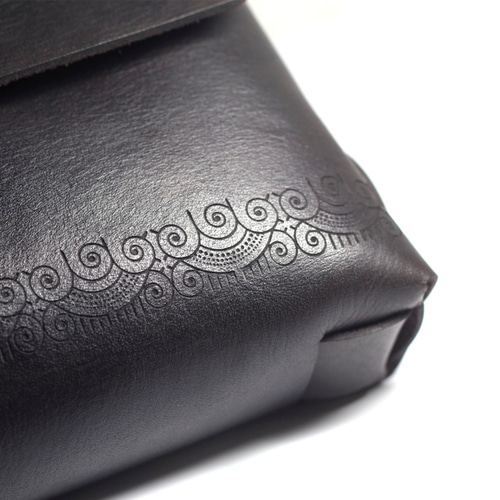 JANÉDAN SRAYA ブラックメッセンジャーバッグ 名刺入れ・カードケース  