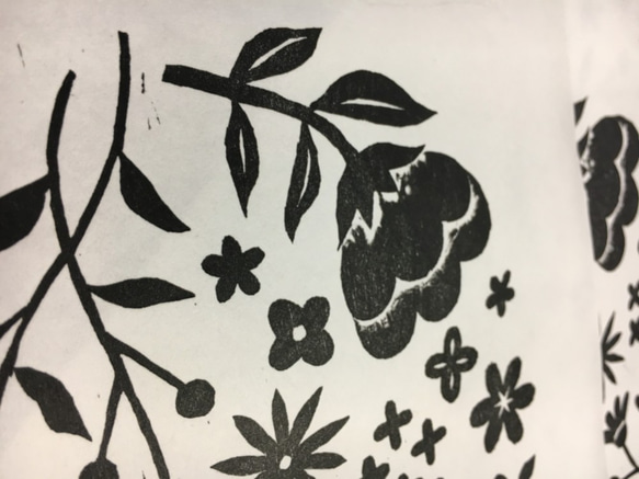 花の木版画 / A4 / 額無し 7枚目の画像