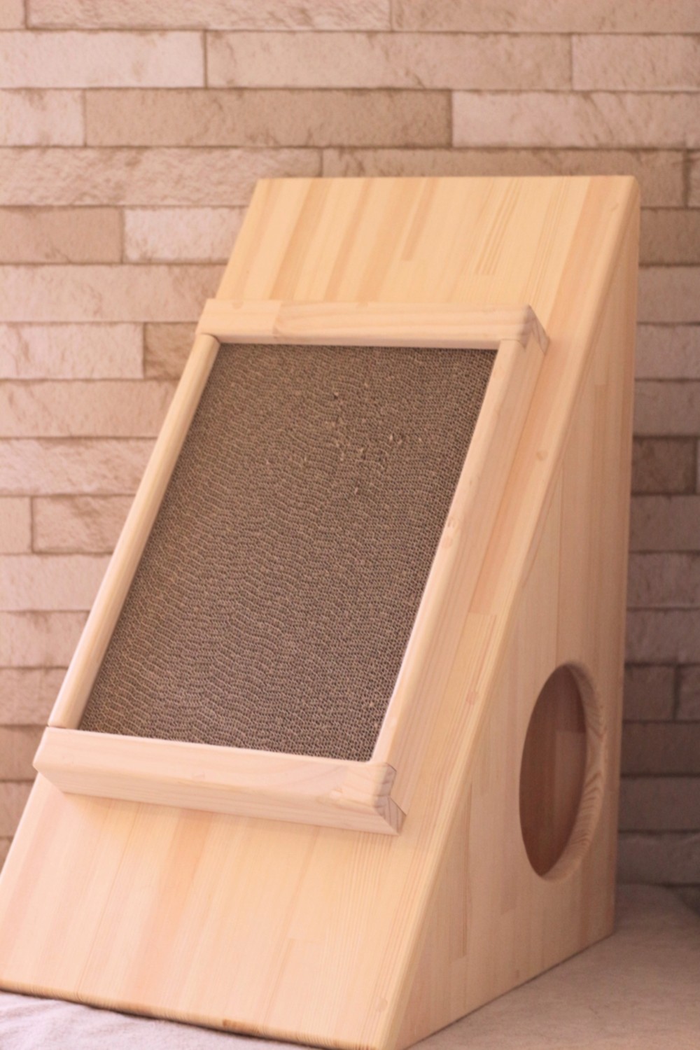 【セミオーダー】猫の爪とぎハウス　爪とぎ選べる：ダンボールor麻ひも　【受注生産】
