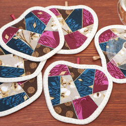 りんごのコースター（3枚組） ～マジックアワー～ 1枚目の画像