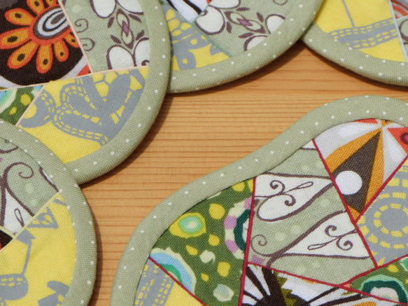 そらまめのコースター（3枚組） ～Cheers!～ 4枚目の画像