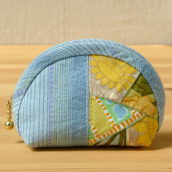 小さなポーチ ～晩夏～ ブルー 2枚目の画像