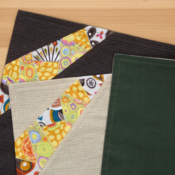 ランチョンマット ～キラキラはじける～ チャコールブラウン 4枚目の画像