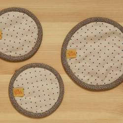 コースターとポットマットのセット ～今日のお茶請けはなあに？～ 3枚目の画像