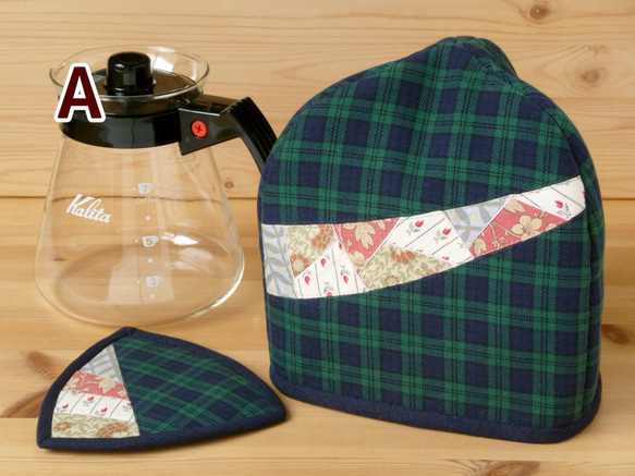 【再販】三角ティーコージーとマットのセット ～野点（のだて）～ 7枚目の画像