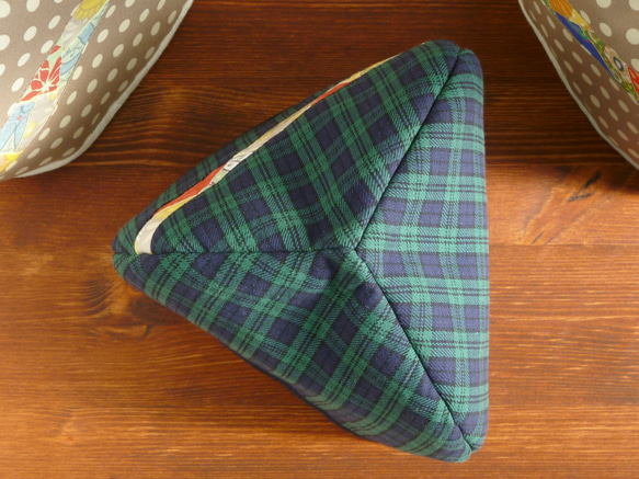 【再販】三角ティーコージーとマットのセット ～野点（のだて）～ 8枚目の画像