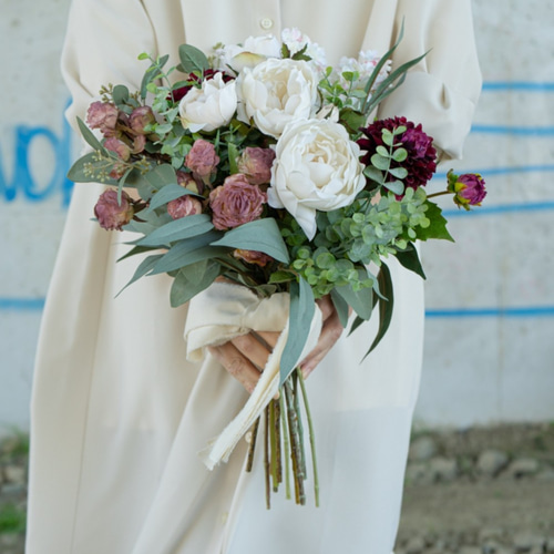 ピンクブーケ クラッチブーケ 大人かわいい 結婚式 前撮り