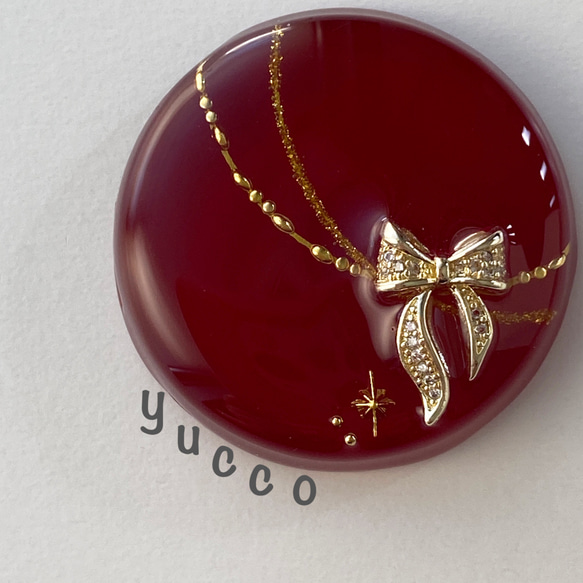 ◇受注制作◇【レジン＊ポニーフック・ヘアゴム・帯留め】ひかえめ