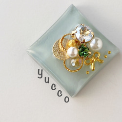 ◇受注制作◇【レジン＊ポニーフック・ヘアゴム・帯留め】たっぷり