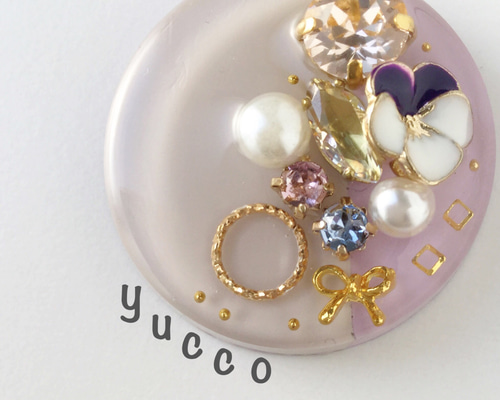 ◇受注制作◇【レジン＊ポニーフック・ヘアゴム・帯留め】たっぷり