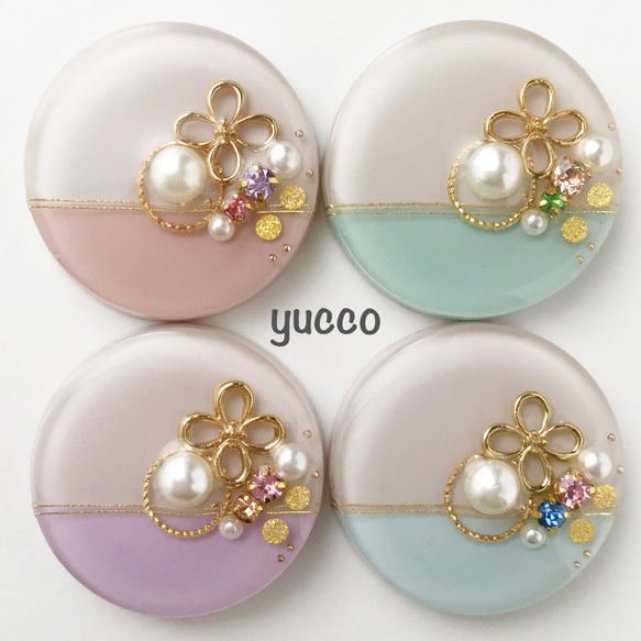 ◇受注制作◇【レジン＊ポニーフック・ヘアゴム・帯留め】たっぷり