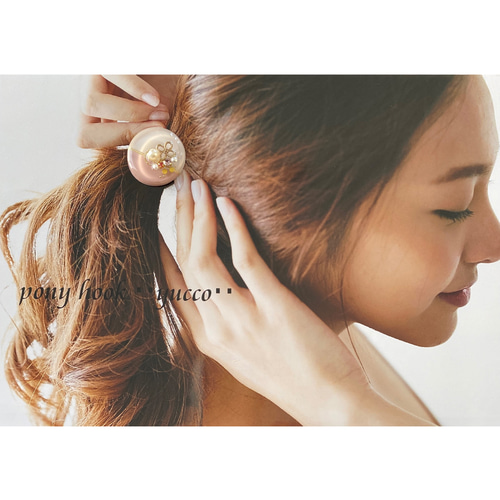 ◇受注制作◇【レジン＊ポニーフック・ヘアゴム・帯留め】たっぷり