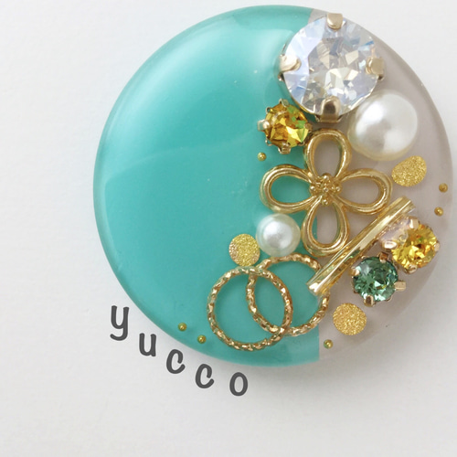 受注製作＊【レジン＊ポニーフックorヘアゴム】たっぷりビジュー