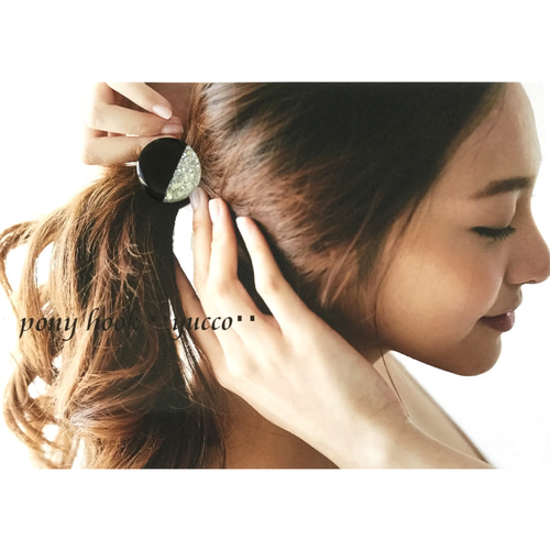 ◇受注制作◇【レジン＊ポニーフック・ヘアゴム・帯留め】たっぷり