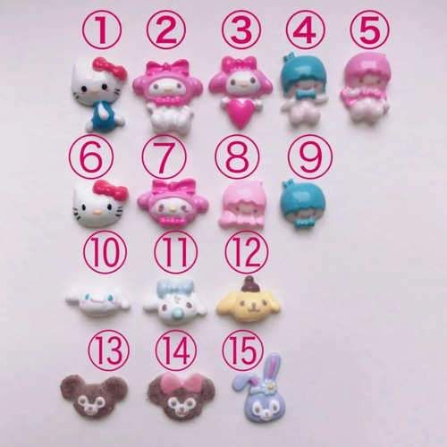 ネイルパーツ♥デコパーツ♥キャラクター デコパーツ min nail 通販