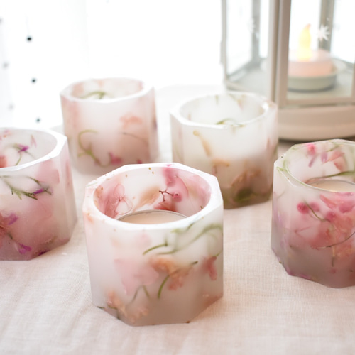 ボタニカルキャンドルホルダー　ボタニカルキャンドル　ミニバラ ボタニカルキャンドルホルダー ボタニカルキャンドル ミニバラ