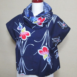 Yukata翻拍①由鳶尾花和蝴蝶的浴衣製成的Snuild 第5張的照片
