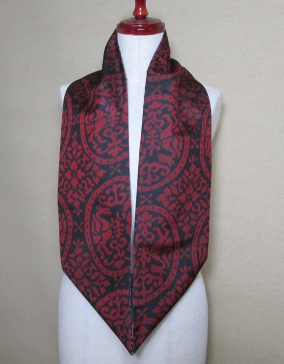 從和服製作發網重拍兩種類型的大島吹紬×紅，黑梅森 第4張的照片