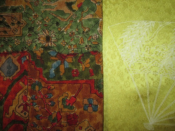 和服重拍用絲網製作的黃色和服和蝦和服的組合 第5張的照片