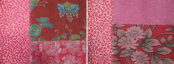 和服翻拍Patchworks裸色由五种红色羊毛組合而成 第5張的照片