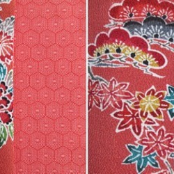 Kimono Remake一款精美的經典花卉絲綢和服製成的美妙圍巾 第5張的照片