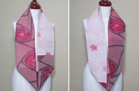 Kimono Remake這款時尚款式採用玫瑰圖案和服x玫瑰花朵圖案製成 第2張的照片