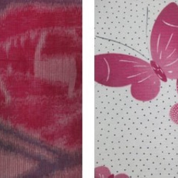 Kimono Remake一件由玫瑰棺材和服製成的花式圍巾×一件蝴蝶圖案的和服 第5張的照片
