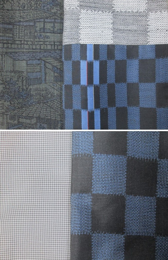 和服重製格紋羊毛和服x Oshima pongee x真絲羊毛和服的別緻風格 第5張的照片