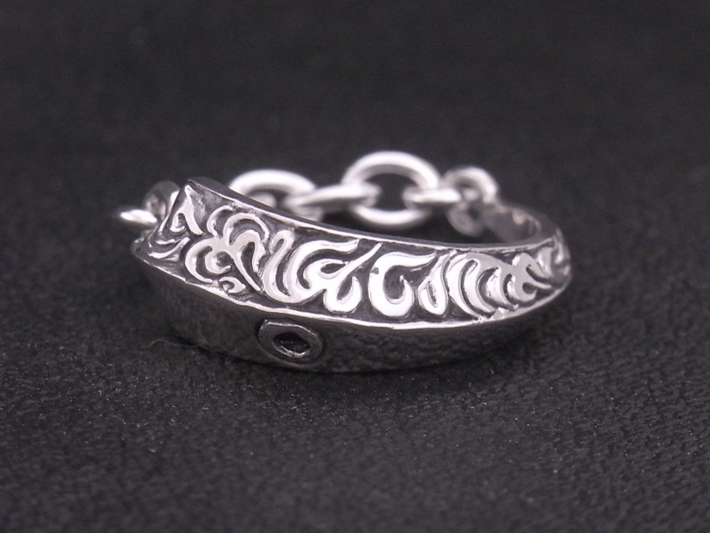 イーグルクローリング 指輪 シルバー925 【刻印無料】イーグルクロー 鷹 鷲 爪 唐草 唐草模様 アラベスク リング