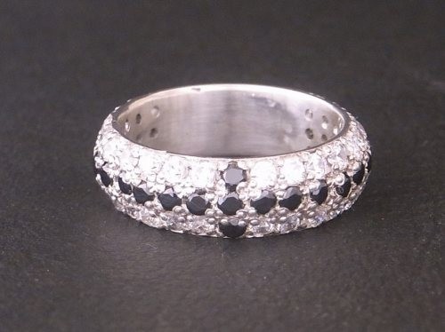 シルバー925　クロスリング　キュービックジルコニア　5〜30号　Grand Galleria