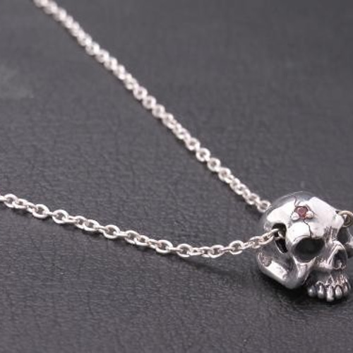 スカルネックレス シルバー925 【刻印無料】 スカル 骸骨 ドクロ スカルネックレス シルバー925 【刻印無料】 スカル 骸骨 ドクロ