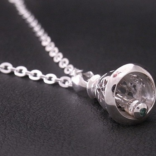 桜ベルネックレス シルバー925 【刻印無料】 ベル 鐘 桜 さくら サクラ