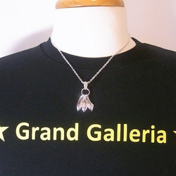 シルバー925　リーフネックレス　小　選べる天然石・誕生石　Grand Galleria 3枚目の画像