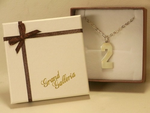 シルバー９２５　背番号「２」ネックレス　大　Grand Galleria