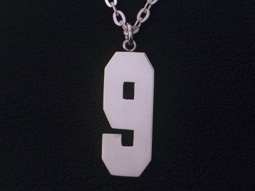 シルバー９２５　背番号「９」ネックレス　大　Grand Galleria