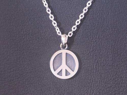 シルバー９２５　ピースマークネックレス　Grand Galleria