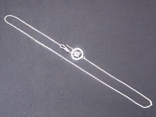 シルバー９２５ 　太陽神ホイール＆S字フック付き小豆チェーン1.8mm　天然石・誕生石　Grand Galleria