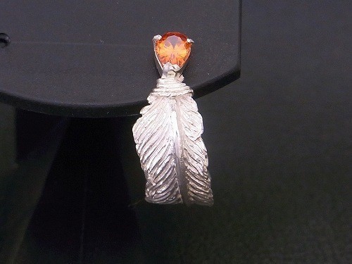 【片耳用】シルバー９２５　フェザーピアス　キュービックジルコニア　Grand Galleria