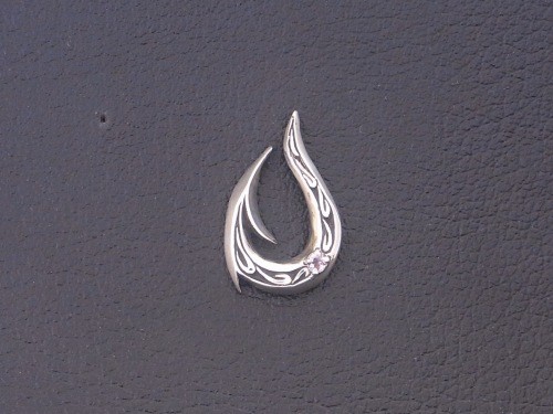 【片耳用】シルバー９２５　フィッシュフックピアス　選べる天然石・誕生石　Grand Galleria