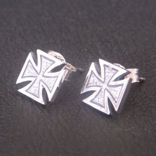 e.m. クロス シルバー925 ジルコニア 両耳用 ピアス クロス ピアス メンズ レディース シルバー925 十字架 両耳