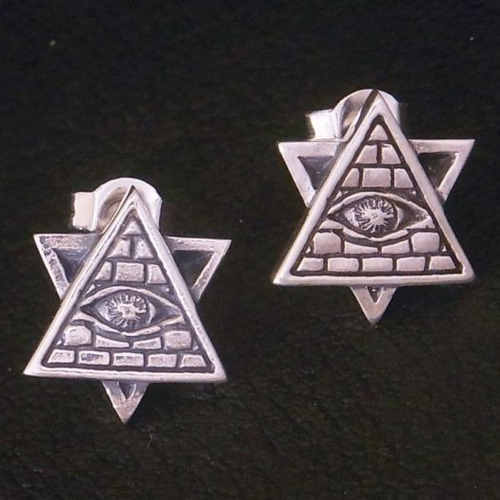 ビンテージ シルバー 925 ガラス ピアス 両耳 ピアス 未使用 SINSS ピアス Silver 925 pierce / シルバー925ピアス メンズ