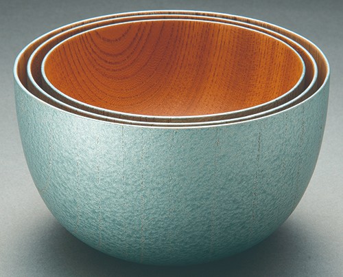 うつろいボウル　グリーンパールナチュラルセット