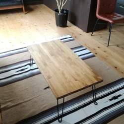 木製折りたたみテーブル 50×100cm 2枚目の画像