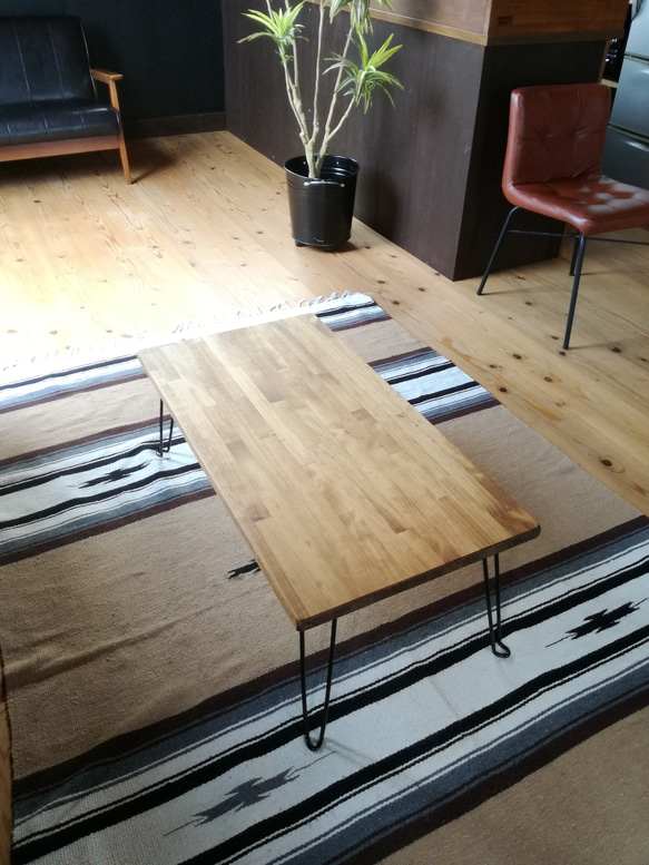 木製折りたたみテーブル 50×100cm 2枚目の画像