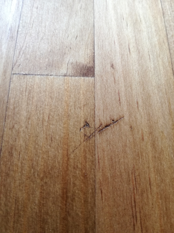 木製折りたたみテーブル 50×100cm 3枚目の画像